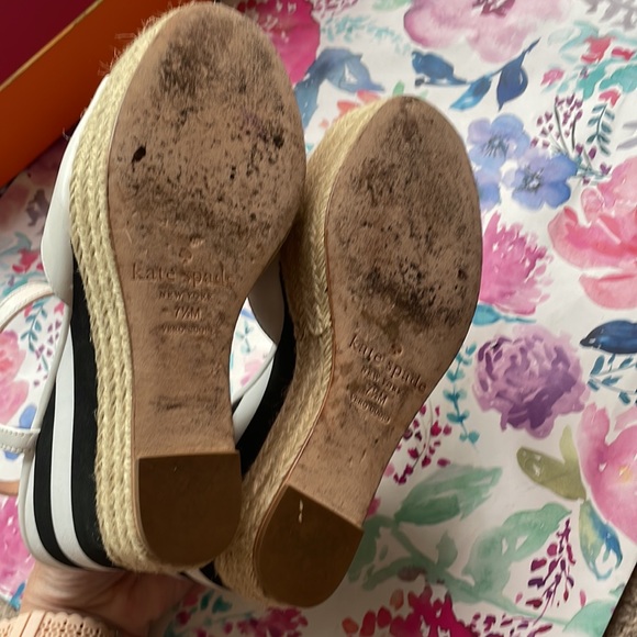 Kate Spade Deanna white vacchetta wedges - Picture 10 of 12